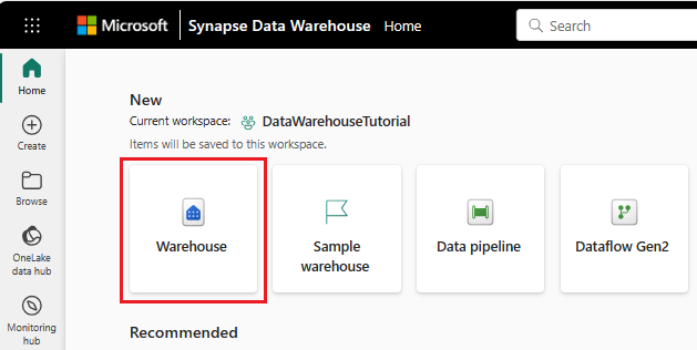 Synapse Data Warehousing